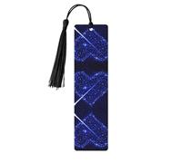 Shooting Star Heart Print Wood Bookmark for Men Women,Wooden Bookmarks with Tassels, Ideal Bookmark Gifts for Book Lovers