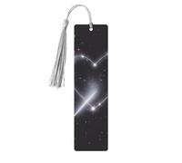 Shooting Star Heart Printed Metal Bookmarks S - Gray Lightweight Aluminium Book Marker for Books, Journals & Gifts, Ideal Book Lovers, Holiday Decor & Crafts