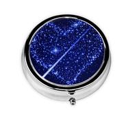 Shooting Star Heart This Small, Printed, Round Pill Box is a Portable Pill and Vitamin Organizer Perfect for Pockets, Purses, and Travel.