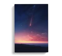 Shooting Star Minimalism Canvas Wall Art Print 30x20 Inch