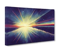 Shooting Star Vol.2 Canvas Print | Gallery Wrapped 30mm Frame Wall Art | 30x20 inches | Ready to Hang | Contemporary Space Picture | Living Room Bedroom Lounge Office