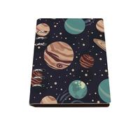 Shooting Stars and Space A5 Notebook, Pu Leather A5 Notebooks, Lined Paper Notebook Lined 180Pages/90Sheets, Journal for Home, Book for Study, University Stationery Journal Diary