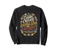 Shooting Stars Asteroids Comets Outer Space Planets Retro Sweatshirt