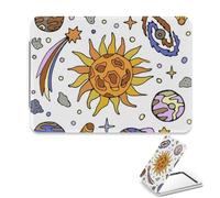 Shooting Stars Magnifying Mirror, 1X/2X Rectangular Small Mirror for Makeup, Pu Leather Portable Mini Travel Essentials Mirrors, Travel Minis Small Mirrors, Gadgets for Girls, Gifts Women