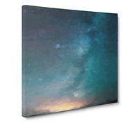 Shooting Stars Over Iceland Canvas Print | Gallery Wrapped 30mm Frame Wall Art | 20x20 inches | Ready to Hang | Abstract Space Picture | Living Room Bedroom Lounge Office