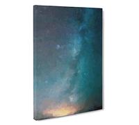 Shooting Stars Over Iceland Canvas Print | Gallery Wrapped 30mm Frame Wall Art | 30x20 inches | Ready to Hang | Abstract Space Picture | Living Room Bedroom Lounge Office
