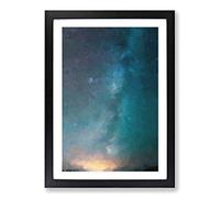 Shooting Stars Over Iceland in Abstract Framed Print | A2 Black Framed Wall Art | Ready to Hang | Abstract Space Picture | Living Room Bedroom Lounge Office