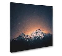 Shooting Stars Over Nepal Canvas Print | Gallery Wrapped 30mm Frame Wall Art | 20x20 inches | Ready to Hang | Abstract Space Picture | Living Room Bedroom Lounge Office