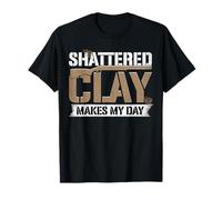 Shooting Vest Skeet Trap Shooting Shattered Clay T-Shirt