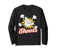 Shoots Comic Shaka Hawaii Hawaiian Pidgin Slang Long Sleeve T-Shirt