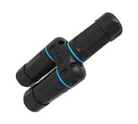 SHOOYIO 1 To 2RJ45 8P8C CAT6 Coupler For Outdoor Ethernet Connection Compatibles Cat5 To Cat8 Networking Cable Extension Connection