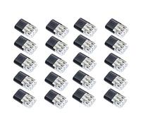 SHOOYIO 10/20 / 30/40 / 50Pcs LED Quick Terminals No Solder No Strip Wire Connectors Terminals Block Connectors