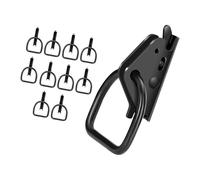 SHOOYIO 10/20pcs E Track D Rings Tie Down Anchors for Secure Motorcycle Bikes in Trailer Pickups Truck Metal Track Accessories Anchors