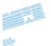 SHOOYIO 113 Piece OEM Profile Keycaps Crystal Jelly Color Effect Double Shot Injections Slip Print Side Printed Crystal Jelly Design Keycaps