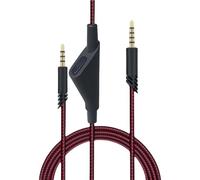 SHOOYIO 2m Long 3.5mm Cable Braided Nylon Metal Connectors Sound Output For A10 A40 A50TR MixAmp Headsets Cable