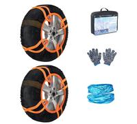 SHOOYIO 2Pcs Anti Slip Covers for Snow Tires Quiet Operations Ensures Smooth Rides Easy Application on Multiple Vehicle Types Car SUV Truck Anti Skid