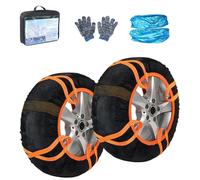 SHOOYIO 2Pcs Anti Slip Covers for Snow Tires Quiet Operations Ensures Smooth Rides Easy Application on Multiple Vehicle Types Car SUV Truck Anti Skid