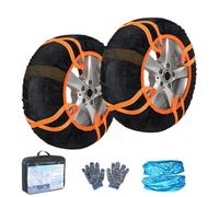 SHOOYIO 2Pcs Anti Slip Covers for Snow Tires Quiet Operations Ensures Smooth Rides Easy Application on Multiple Vehicle Types Car SUV Truck Anti Skid