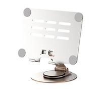 SHOOYIO 360 Rotation Tablet Stand With Sturdy Metal Construction And Clear Acrylic Platform For Any Workspaces Tablet Holder Stand