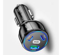 SHOOYIO 90W Super Fast USB C Car Charging Two PD30W Quick Chaing 3 Port Charging Station For Laptops Tablets