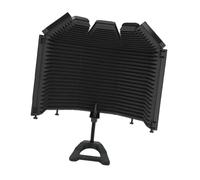 SHOOYIO ABS Foldable Mics Soundproof Cover Advanced Noise Cancellation Microphone Isolation Shield for Clear Music Travel Friendly Sound Tool