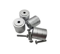 SHOOYIO Aluminum PC Chassis Amplifier Feet Shock Absorbing Amplifier Pad Heat Dissipation Increased Height Stand Base Aluminum Case Feet