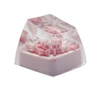 SHOOYIO Artistic Floral Plan Resin Keycaps That Mechanical Keyset Accessories for a Smooth Typing Light Transmitting Keycaps