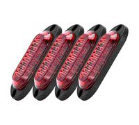 SHOOYIO Bright 2LED Strips Edged Light for Commercial Vehicles 12 to 24V Shockproof Design Easy Installation Beacon High Brightness LED Lens Light