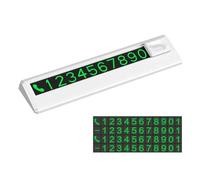 SHOOYIO Car Parking Locator Number Display Mobile Temporary Stop Sign Vehicle Finding Assistant Customizable Digit Option Parking Number Plate
