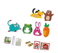 SHOOYIO Creative Sewing Kits for Children Felt Fabric Handmade Craft Project Making Materials for Toddler Imagination Play Kids Sewing Kits