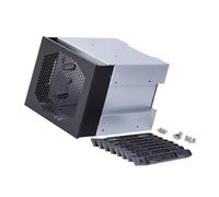 SHOOYIO Expandable Storage Cage 4 Bay Large Capacity Rack 3 Optically Drive Position Expansion Rack Replacement PC
