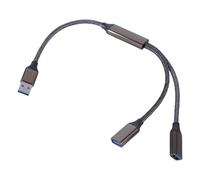 SHOOYIO Fast Speed USB3.0 Y Splitter Cable For Efficient Device Charging And Data Sync On Computers And Gaming Consoles Hard Disk USB Hub