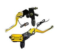 SHOOYIO Motorcycle Clutches Brake Lever with High Brightness LED Lights Resistant Aluminum for Safe Night Riding Motorcycle Clutches Handle LED Indicators