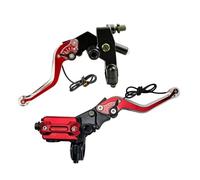 SHOOYIO Motorcycle Clutches Brake Lever with High Brightness LED Lights Resistant Aluminum for Safe Night Riding Motorcycle Clutches Handle LED Indicators