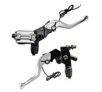 SHOOYIO Motorcycle Clutches Brake Lever with High Brightness LED Lights Resistant Aluminum for Safe Night Riding Motorcycle Clutches Handle LED Indicators