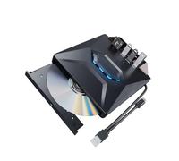 SHOOYIO Multifunction Integrated External Stove Operate Extreme Thin 9.5mm Plan USB Powered for Laptops Computer PCs ABS Substance External Operate