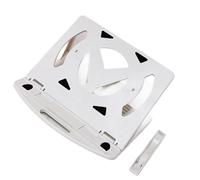 SHOOYIO Notebook Stand with Slip Proof Base Ergonomic Laptop Holder for Long Hours Typing Compact and Travel Friendly Multi Size Laptop Stand