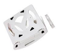 SHOOYIO Notebook Stand with Slip Proof Base Ergonomic Laptop Holder for Long Hours Typing Compact and Travel Friendly Multi Size Laptop Stand