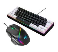 SHOOYIO Plugs And Play Wire Keyboard And Set With Comfortable Keystrokes Clear Characters For Gamers Office Workers Use Wire Keyboard
