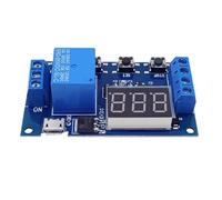 SHOOYIO Programmable Digital Time Delay 1 Way Cycle Timer Delay Switching Circuit Board Timing Control Module Control Switching