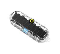 SHOOYIO Solar Warning Light Vibrations Activated Operations Multiple Color Alert Systems Universally For All Vehicles Solar Warning Light For Car