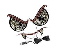 SHOOYIO USB Operated Automotive Light Devil Eyes Dynamic Big Eye Lights PC Housing Decoration for Road Devil Eyes for Windshield