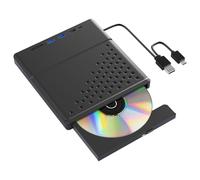 SHOOYIO USB3.0 2.0 Type C External CDs DVDs Writer Drive Burners Reader Player Opticals Drive for Laptop PC CDs DVDs Burners Mobile Cds Dvds Recorder