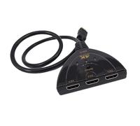 SHOOYIO Video Switcher 3 Way Input 4K Transmission Split Screen Function Multiple Source For Conference Room Hdtv Switcher With Remote