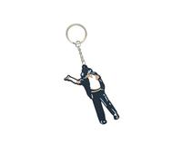 Shop and Solve Michael Jackson Fan Keyring Super Finished Luxury 7CM Black Rubber Jackson Keyring Gift Idea for Michael Jackson Fans, Black and White, Portachiavi