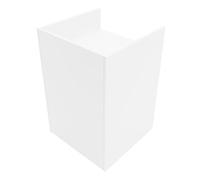 Shop Counter Till Block Stand White TB60 Retail Storage Unit Modular Cabinet Reception Cash Desk Store 2 Internal Shelves Closed Front 60cm x 90cm x 60cm MDF Melamine