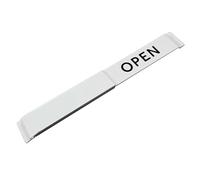 Shop Door Sign - Open Closed Scroll Flat, Retail Entry Display, Portable Hanging, Durable Business Indicator | Double Sided Signboard with sc Design