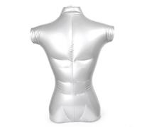 Shop For Inflatable Male Mannequin Half Body Torso Display PVC Clothing Stand Portable Retail Prop Silver Bust Form Jewellery Necklace Holder Scarf Display Model For