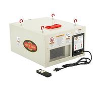 Shop Fox W1830 1/8 Hp Single Phase 3-Speed 260/362/409 Cfm Hanging Air Filter with Remote Control and Timer