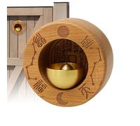Shop Keeper Door Bell Wooden Brass Magnetic Chime Bass Open Reminder